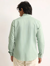 Oxford Light Green Full Sleeve Shirt