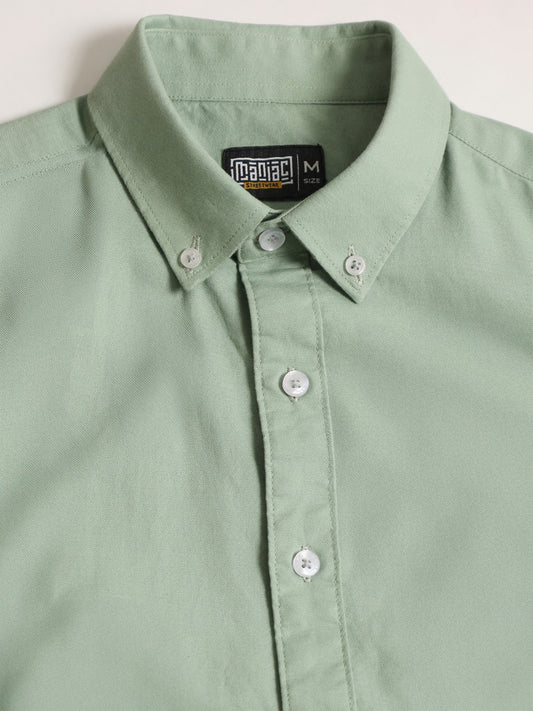 Oxford Light Green Full Sleeve Shirt