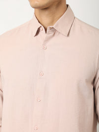 Light Pink Soft Tech Full Sleeve Shirt