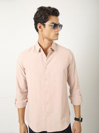 Light Pink Soft Tech Full Sleeve Shirt