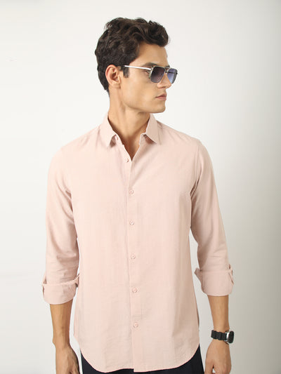 Light Pink Soft Tech Full Sleeve Shirt
