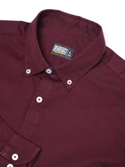 Soft Twill Maroon Full Sleeve Shirt