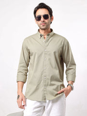 Soft Twill Mist Green Full Sleeve Shirt