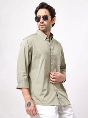 Soft Twill Mist Green Full Sleeve Shirt