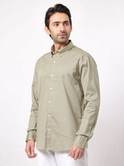 Soft Twill Mist Green Full Sleeve Shirt