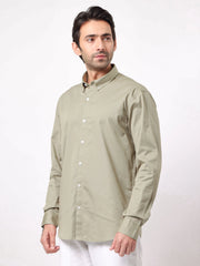 Soft Twill Mist Green Full Sleeve Shirt