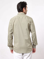 Soft Twill Mist Green Full Sleeve Shirt