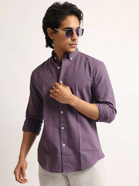 Oxford Purple Full Sleeve Shirt
