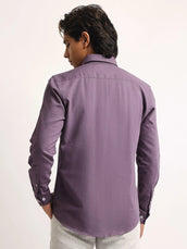 Oxford Purple Full Sleeve Shirt