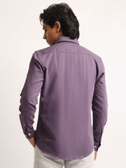 Oxford Purple Full Sleeve Shirt