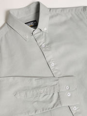 Oxford Silver Grey Full Sleeve Shirt