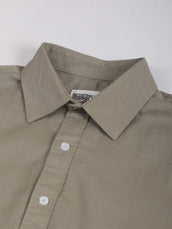 Cotton Linen Tan Full Sleeve Shirt