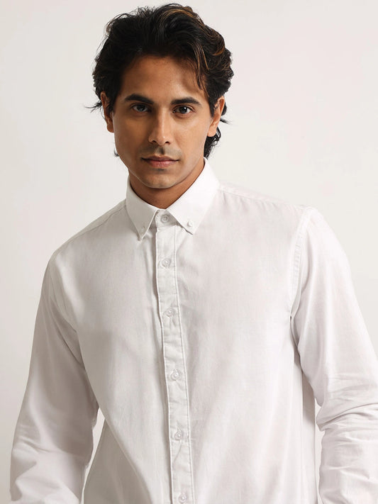 Oxford White Full Sleeve Shirt