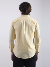 Mini Checks Yellow Full Sleeve Shirt