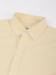 Mini Checks Yellow Full Sleeve Shirt