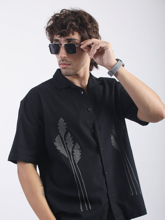 Midnight Flore Black Shirt