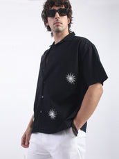 Mystic Petals Black Shirt