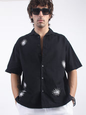 Mystic Petals Black Shirt