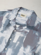 Blue Coastal Blur Blue Half Sleeve Shirt