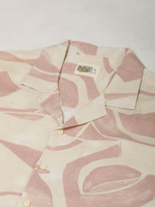 Soft Tropic Resort Cream, Pink Half Sleeve Shirt