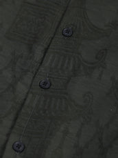 Geometric Olive Shirt