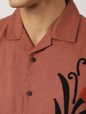 Burnt Botanica Rust Shirt