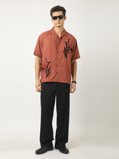 Burnt Botanica Rust Shirt
