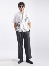 Burnt Botanica White Shirt