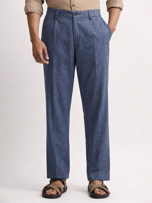Turkish Linen Blue Trouser