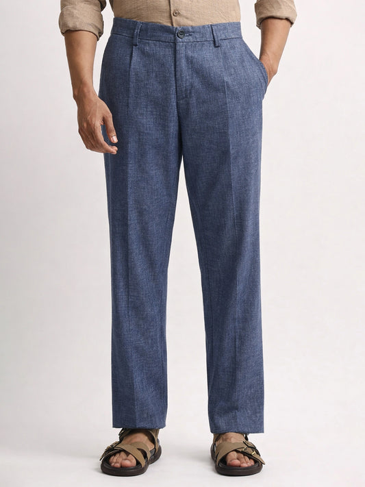 Turkish Linen Blue Trouser