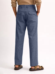 Turkish Linen Blue Trouser
