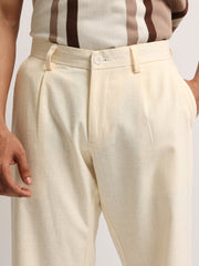 Turkish Linen Cream Trouser