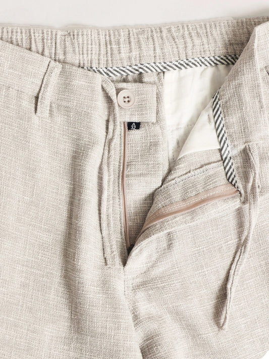 Elastic Linen Grey Trouser