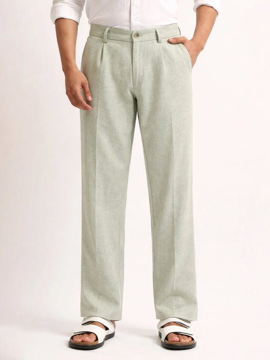 Turkish Linen Light Green Trouser