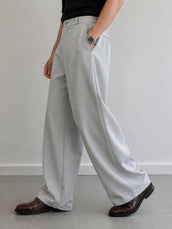 Baggy Fit Light Grey Barbie Trouser