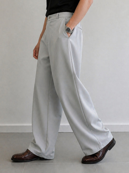Baggy Fit Light Grey Barbie Trouser