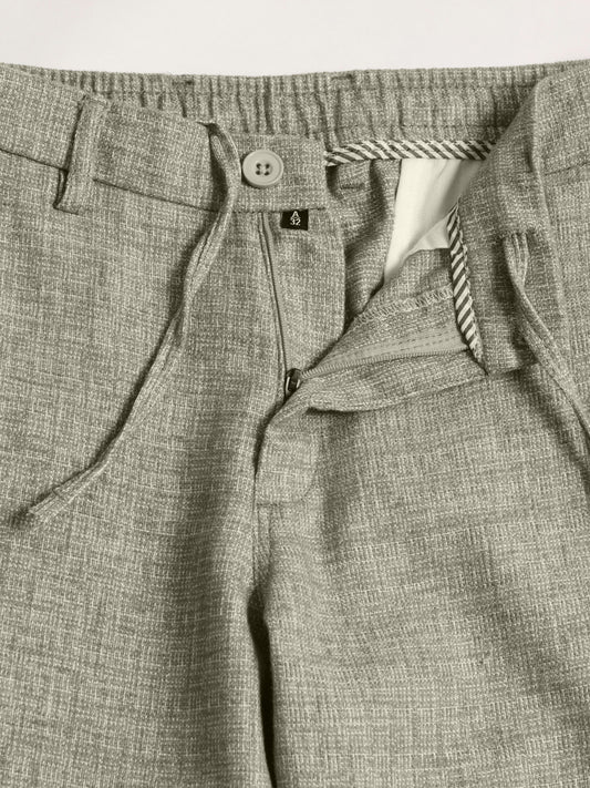 Elastic Linen Olive Trouser