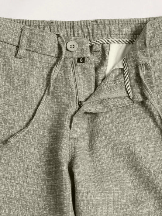 Elastic Linen Olive Trouser