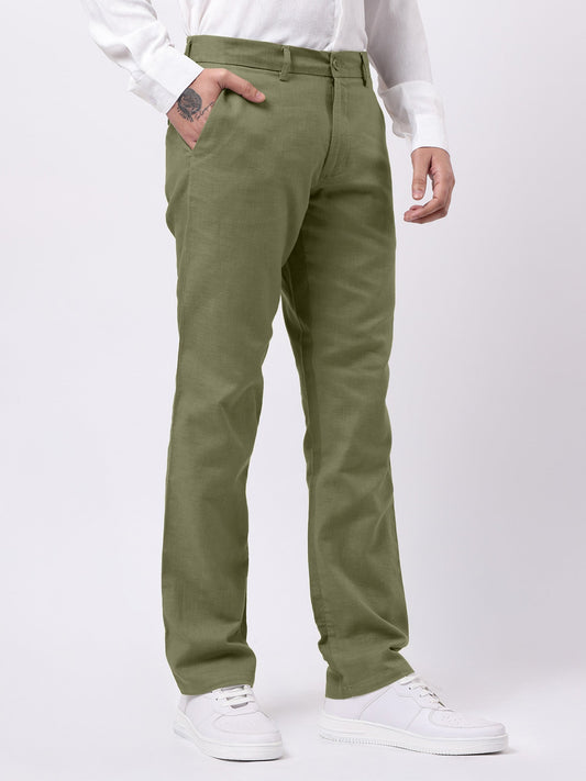 Madrad Linen Olive Trouser