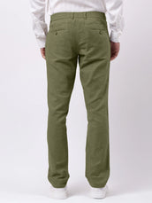 Madrad Linen Blend Olive Trouser