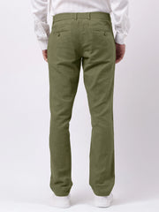 Madrad Linen Blend Olive Trouser