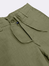 Madrad Linen Blend Olive Trouser