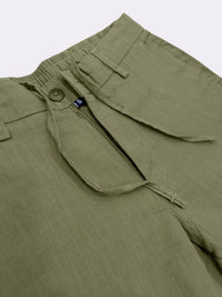 Madrad Linen Blend Olive Trouser