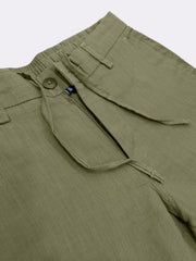 Madrad Linen Blend Olive Trouser