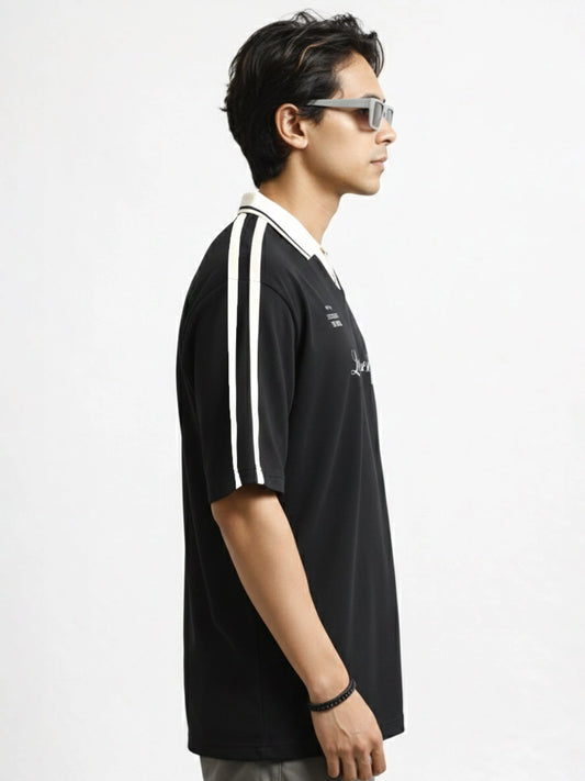 The Untold Black Half Sleeve T-Shirt