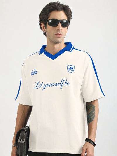 The Untold Cream Half Sleeve T-Shirt