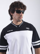 Define White, Black Half Sleeve T-Shirt