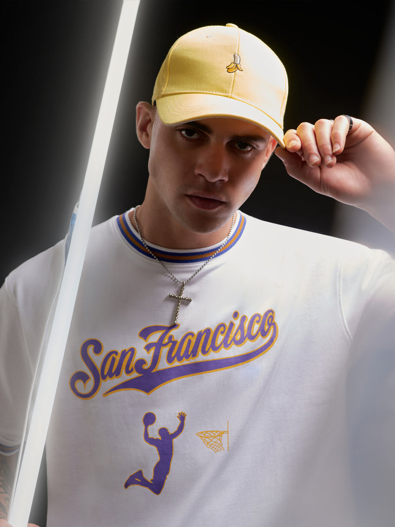 Sanfrancisco White Oversized T-Shirt