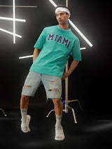 Miami Tuck Berly Green Oversized T-Shirt