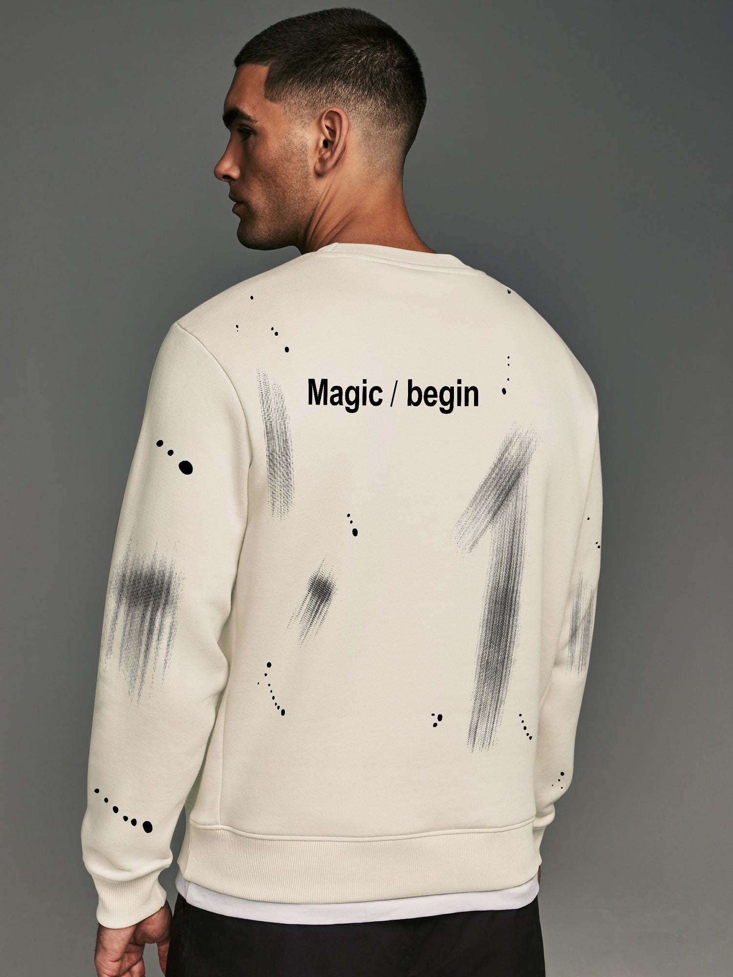 Magic HalfWhite Sweatshirt